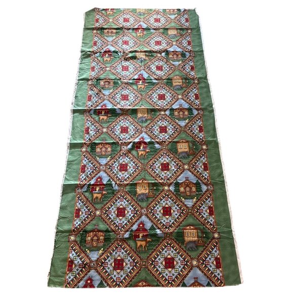 Mumms the Word Rustic Cabin Wildlife Quilting Fabric Moose Fish Bear 2+ Yards De - Picture 1 of 12